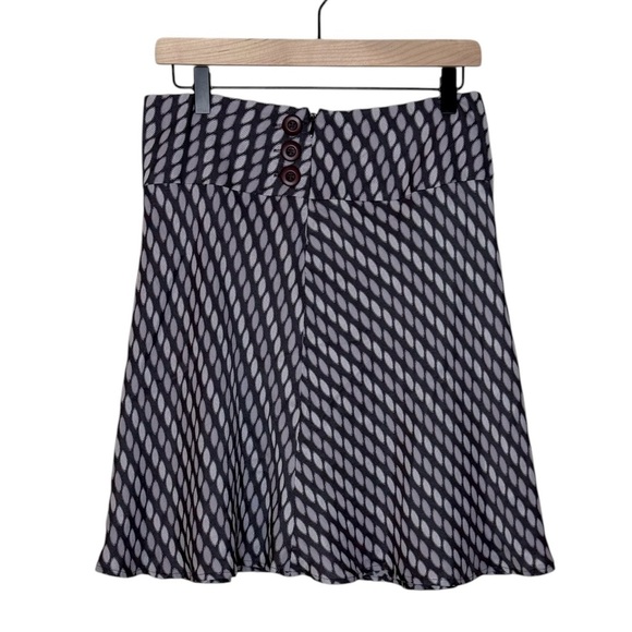 LOFT Black and White Textured Mini Skirt 4 - Picture 4 of 7